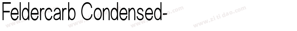 Feldercarb Condensed字体转换